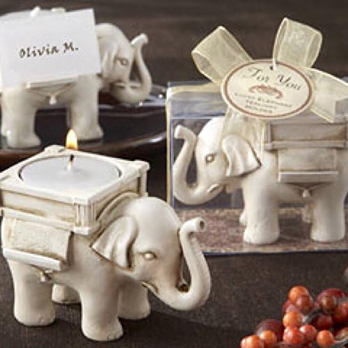 Titulares de Placecard Light de chá de elefante- Conjunto de 48