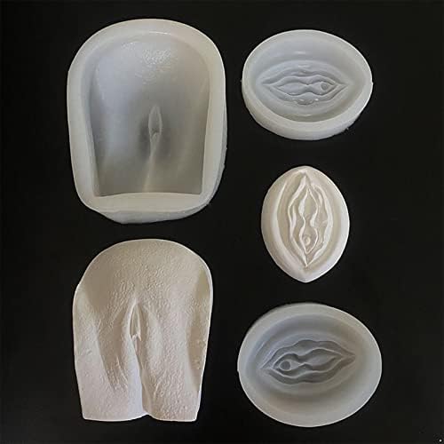 Alvivi Silicone Candle Mold em Penis/Padrão Vulva Moldes de vela 3D Mold de vela genital para DIY Decoração de despedida de solteira