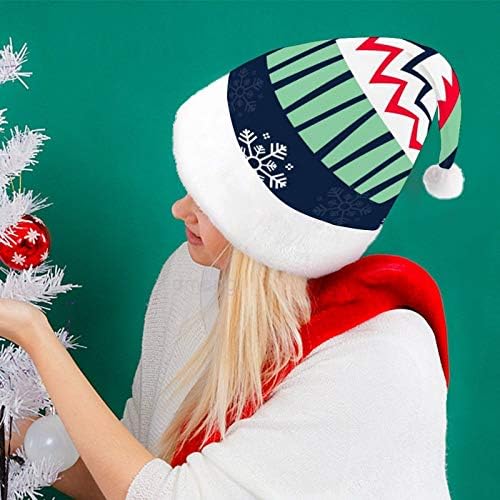 Chapéu de Papai Noel de Natal, Feliz Natal de Natal Chapéu de Férias para Adultos, Unisex Comfort Chapéus de Natal para Festive Festive