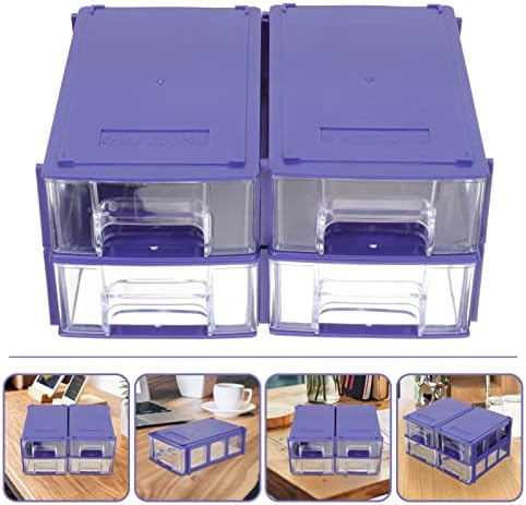 Cabilock 8pcs divisores de unhas Organizador de recipiente para componentes parafusos parafusos ferramentas de jardim azul