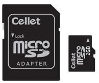 Cartão de memória MicroSD 2GB do celular para o telefone Motorola V980 com adaptador SD.