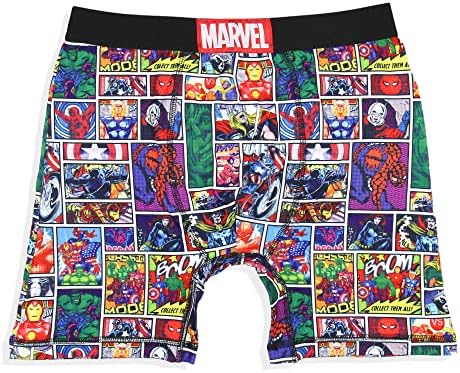 MARVEL Mens '2 Pack Vintage Superhero Boxers Boxer cuecas cuecas boxer