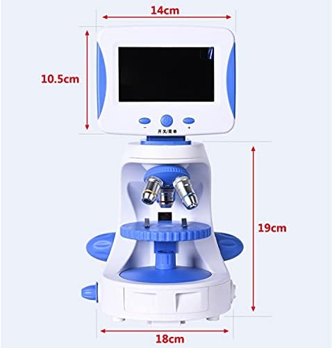 Jieseing 4.3 '' Microscópio de TV Laboratório Biológico LAD Educação Digital Eletrônica LED de LED