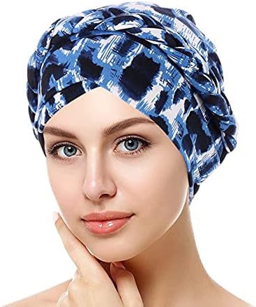 Mulher Moda Turbante Headwrap Flower Chemoie Hat Hat vintage A moda de cabeça de cabeça macia e confortável lenço na cabeça