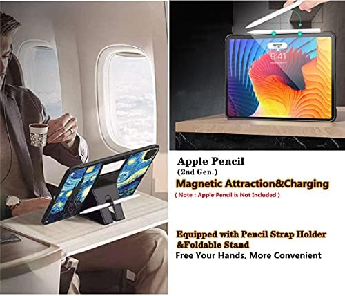 Caso Kaijia para Apple Ipad Pro 3º/2ª/1ª geração e ar 10,9 polegadas 4th 2020 com standpencil, pintando tampa de proteção impressa