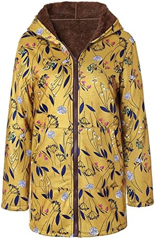 Uofoco plus size manga comprida jaqueta de inverno festeira feminina elegante gressão lineado jaquetas com capuz com capuz