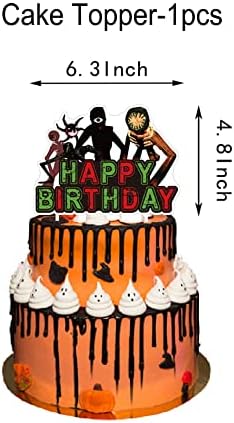 Xoerotk portas suprimentos de festas, incluindo 1 Bannner de aniversário, 1*de cobre de bolo, 12*Toppers de cupcakes, 18*Ballon,