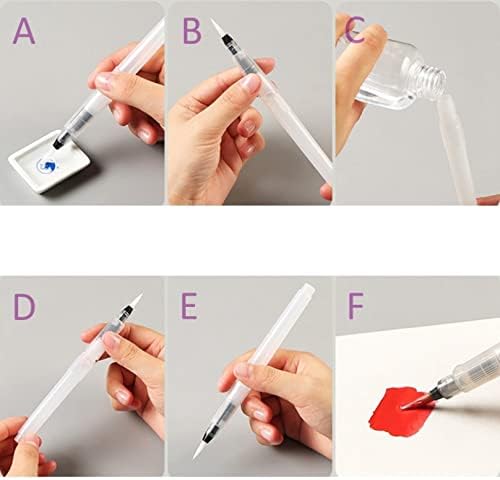 Caneta de tinta para pincel de pintura reabastecível para pintar suprimentos de arte de desenho de caligraf