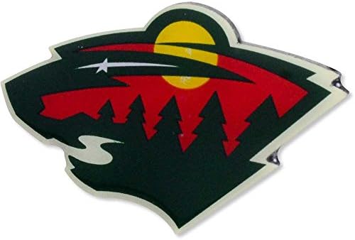 Aminco NHL Minnesota Wild Team Logo Pin, cor da equipe