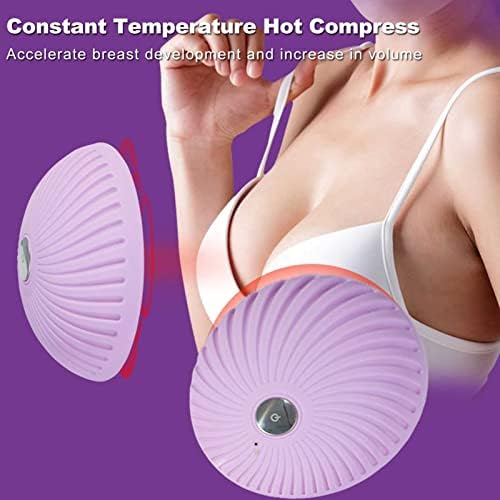 Massageador de mama sem fio USB Izzya, 15 engrenagens de engrenagens de temperatura constante de aumento de mama massageador,