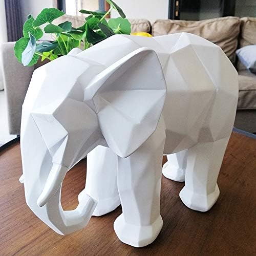 Asnomy nórdica Modern Polyresin Elephant Figure Home Decor, Originality Home Decoration Mobiliário Ornamento de animais