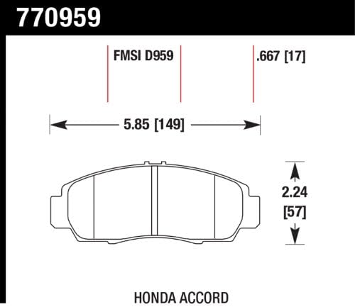 Hawk Performance 770959 FMSI D959 OES Premium Cerâmica Padre