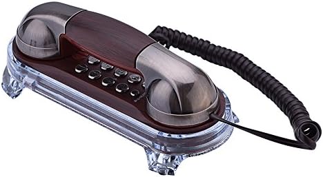 Telefones antigos da moda Bewinner - Telefone de estilo vintage com luz de fundo azul - design ergonômico - decoração