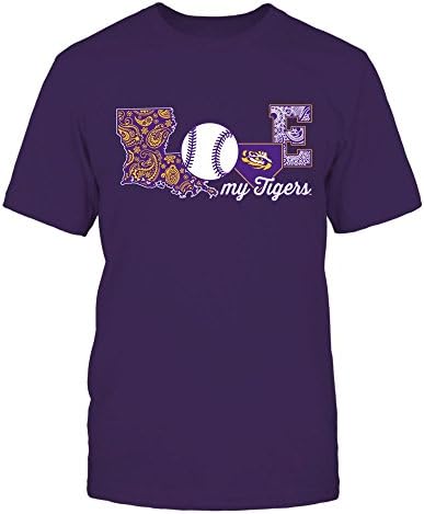 T -shirt FanPrint LSU Tigers - amo meu time - beisebol