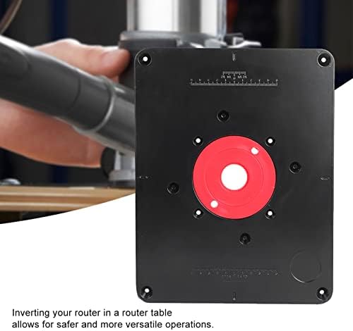Placa de inserção de tabela de roteador de precisão com anéis de inserção, modelos de roteador, placa de flip de máquina de aparar para