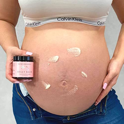 Manteiga de barriga orgânica por Irene Organics - Balminhas de barriga anti -estique para gravidez e pós -parto 4oz