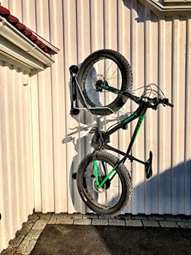 Racks de bicicleta Steadyrack - Rack de gordura - Solução de armazenamento de bicicleta montada na parede para sua casa, garagem