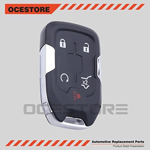 Ocestore 5 botões Chave do carro FOB ENTRADA DE TELAS REMOTO REMOTO PARA 2017-2018 ACADIA SUBSTITUIXO HYQ1EA 13508275