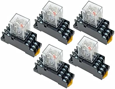 Relé de 5set phnt com bobina de soquete Geral DPDT Micro mini -relé eletromagnético interruptor LED AC 110/220V DC 12/24V My2nj