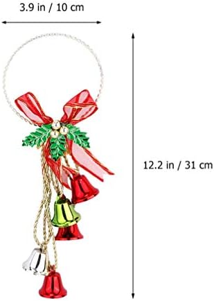 Ornamentos de luxuosos de nuobester 2pcs de Natal ornamentos de sino de Natal pendurados decorações de árvores de natal jingle