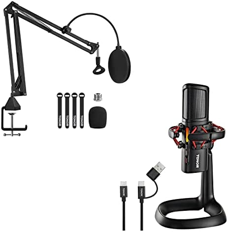 Tonor Microfone Arm Stand T20 e Microfone USB ORCA001