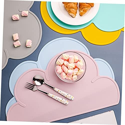 Besportble 1pc Silicone Placemat Journey Desk Mat Mat SilicoMats Placemats para Bumpers de mesa de mesa para bebês Mat Mat Mat Cartoon Placemat For Kids Tabela Non Mat Roll Up Travel Placemat