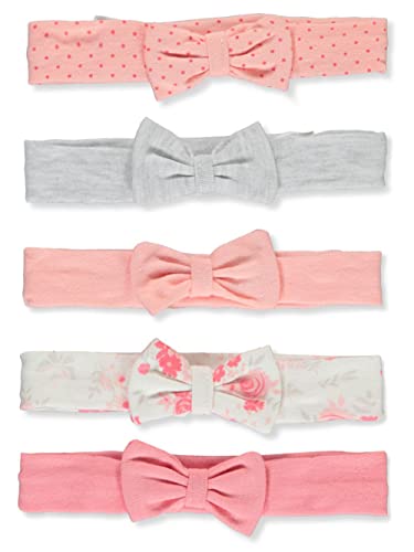 Bon Bebe Baby Big Girls 5 -Pack Headband Conjunto - Rosa, Tamanho único