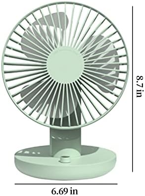 Ventilador de desktop portátil Fan que oscilam 10 velocidades Ventilador de resfriamento Vento forte Operação silenciosa