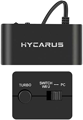 Adaptador HyCarus GameCube para Nintendo Switch GameCube Controller Adapter e Wii U e Adaptador de PC, compatível