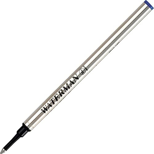 Reabastecimento de rollerball de Waterman para canetas de rollerball, ponto fino, tinta azul