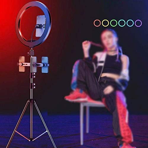 Yingzi 8/1013/14/18 polegada LED RGB RGB Ring Selfie Light Light colorf