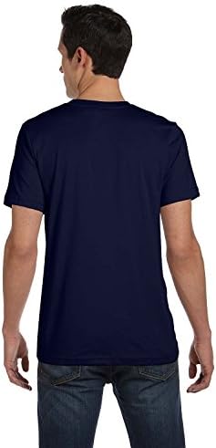 Bella + Canvas Unisex fabricado na camiseta de manga curta dos EUA 3xl Marinha 3xl