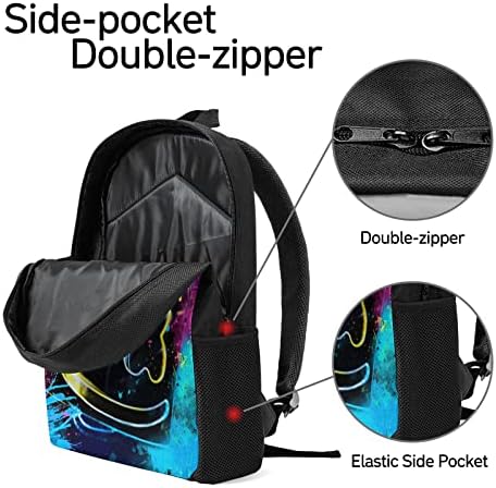 17 DJ Backpack Durável Smile Face Laptop Mochila Backbag de grande capacidade para garotos adolescentes Meninas de viagem para