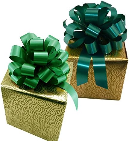 Big Gift Basket Pull Bows - 8 de largura, conjunto de 9, Natal, cores sólidas variadas, vermelho, verde, azul, branco, ouro, prata,