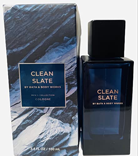 Bath and Body Works Limpe Slate Colônia Men 3,4 onça em tamanho real novo na caixa