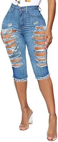 Slim Bodycon Jeans Mulheres Moda Casual Inserir bolsos jeans calças curtas Personalidade sexy Vintage Roupas de jeans