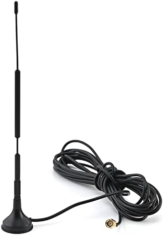 OTHMRO 433MHZ Antena - SMA Male RG174 GSM Antena preta 5m 12dB Conector masculino SMA 433 MHz Cabo de antena RG174 Antena