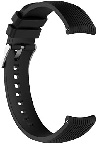 Awaduo 20mm Substituição Substituição de Silicone Stripe Strap para Samsung Galaxy Watch Active/ Samsung Galaxy Watch
