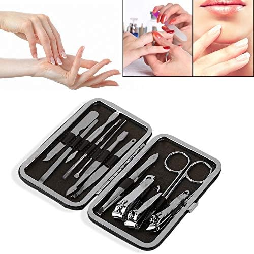 Serdas 12 em 1 Pedicure de aço inoxidável Manicure Conjunto de unhas Clipper Scissors Tweezer Cutter Clip Cuidado de unhas Cutícula