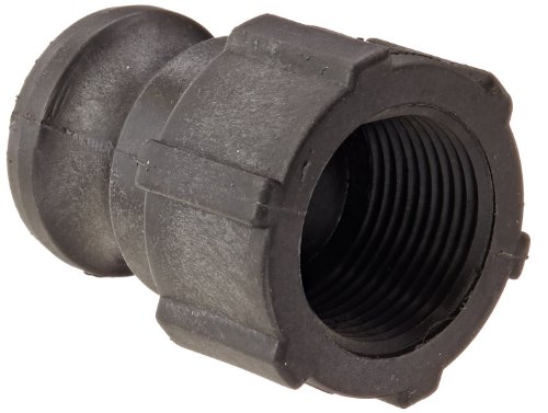 Válvula Dixon PPA100 Polipropileno Tipo A CAM e Groove Meting, soquete de 1 NPT x 1 adaptador macho