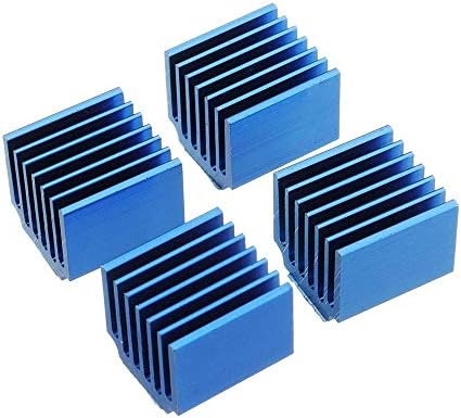 Acessórios para impressoras 3D JF-XUAN, motorista de passo para resfriamento de motorista 4pcs azul tmc2100 lv8729 com cola