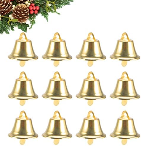 Nuobesty Home Hom Bell Small Decoração Diy pendurou a coroa de trenó Christmas Fazendo mini ornamentos de cão de metal