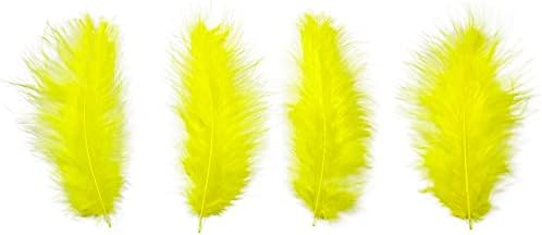 200pcs 4-6 polegadas fofas de peru marabou penas para artesanato Dreamcatcher Fringe acabou com penas coloridas Pacote