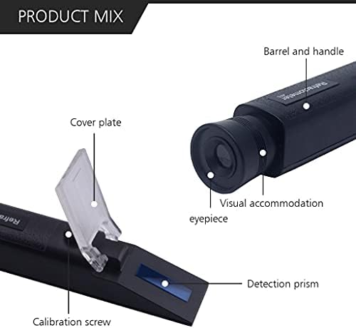 0-32% Refratômetro Brix Meter com ATC, hidrômetro em vinhos Fazendo o medidor de alcoólatras em cerveja Brewing Homebrew