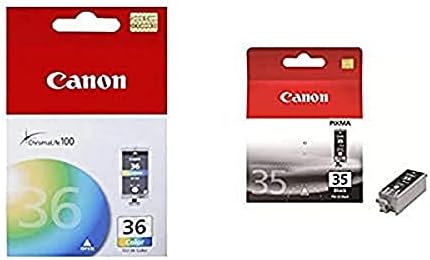 Canon Cli-36 Tanque de tinta colorido compatível com a impressora mini320, mini260, ip100, ip110 e pgi-35 preto compatível com ip100,