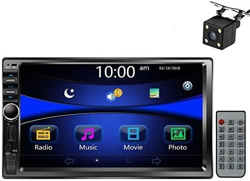 Regetek Car Stéreo Double Din 7 Crega sensível ao toque em áudio estéreo de carro Dash Player Player Bluetooth FM AM Radio