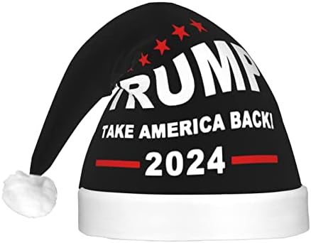 CXXYJYJ Trump 2024 Take America Back Hat Christmas Mulher masculina Holding Holida