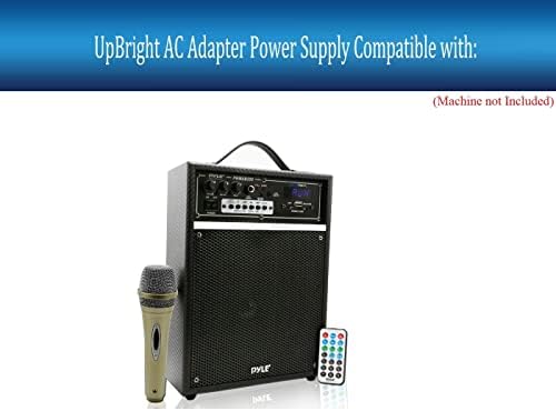 ADAPTADOR AC ATBRIGHT 9V COMPATÍVEL COM PYLE PWMAB2 PWMAB250 BOOM ROCK BLUETOOTH PORTABLE PA PALANTE DE KARAOKE SISTEMA