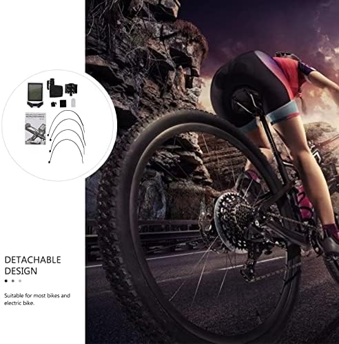 ABAODAM 8 PCS Speedômetro de bicicleta luminoso portátil Speedômetro à prova d'água portátil