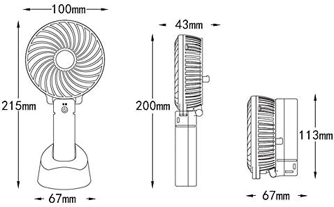 Brewix Handheld Mini Desk Fan Fan USB Recarregável Ventilador dobrável, ventilador elétrico portátil, ventilador criativo